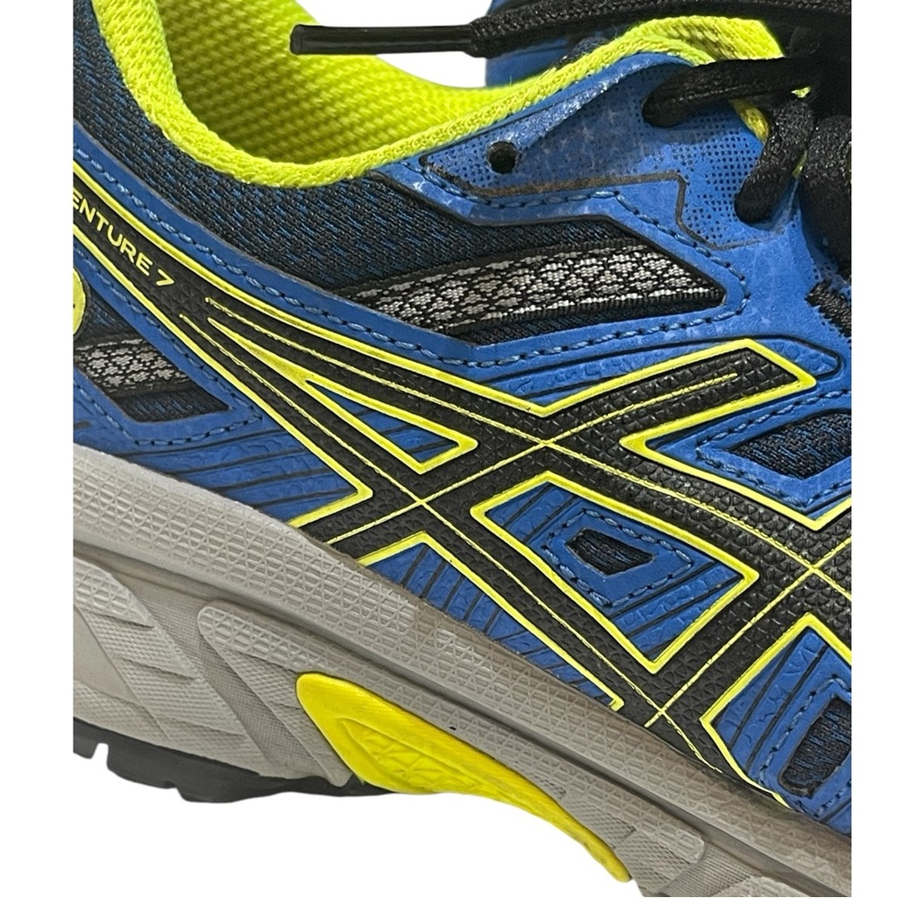 ASICS KIDS GEL-VENTURE  BLUE & YELLOW RUNNING SHOES SZ 6.5 - Picture 4 of 10
